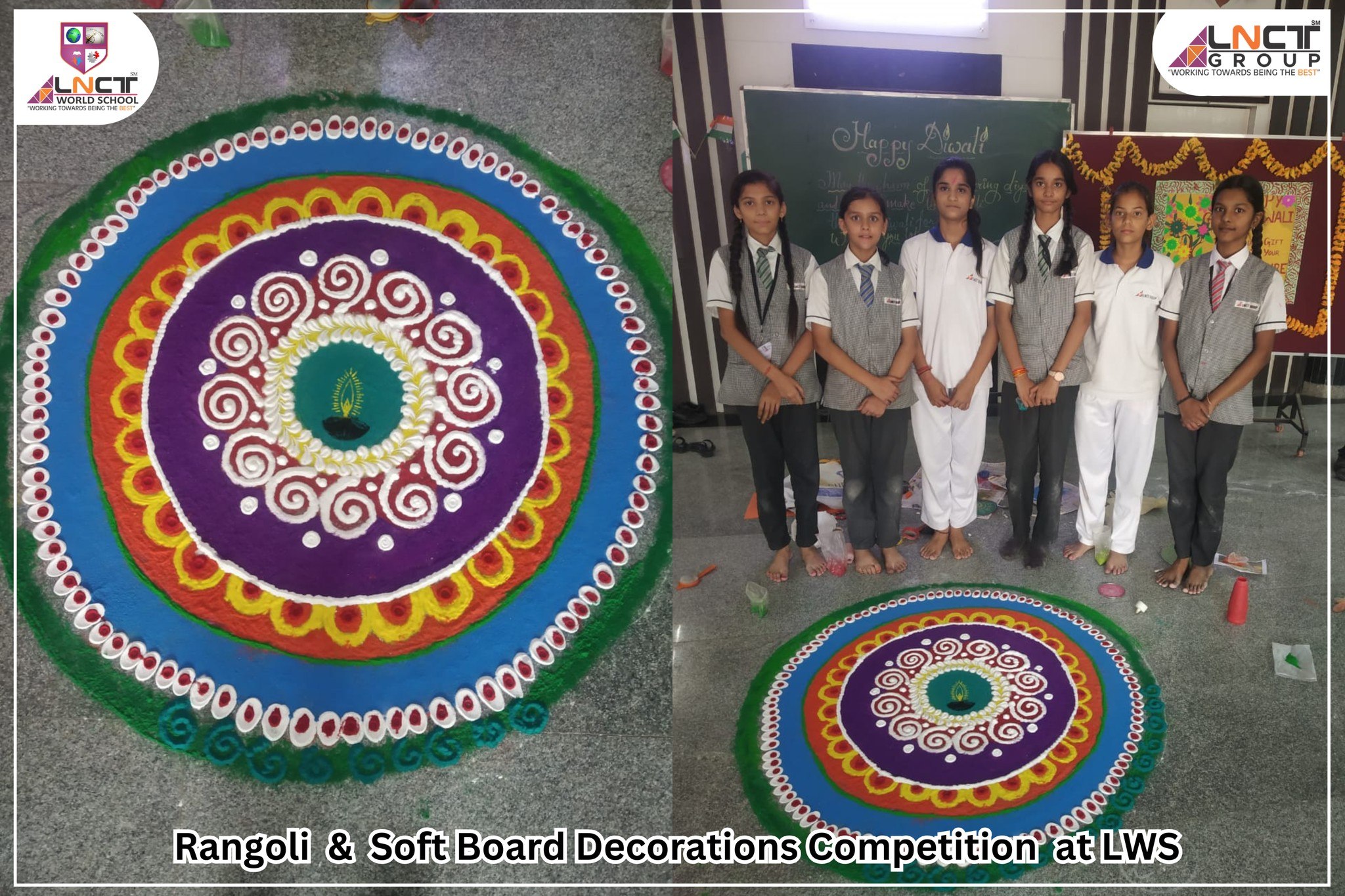 Diwali Spirit Shines Bright – Rangoli & Soft board decorations competition