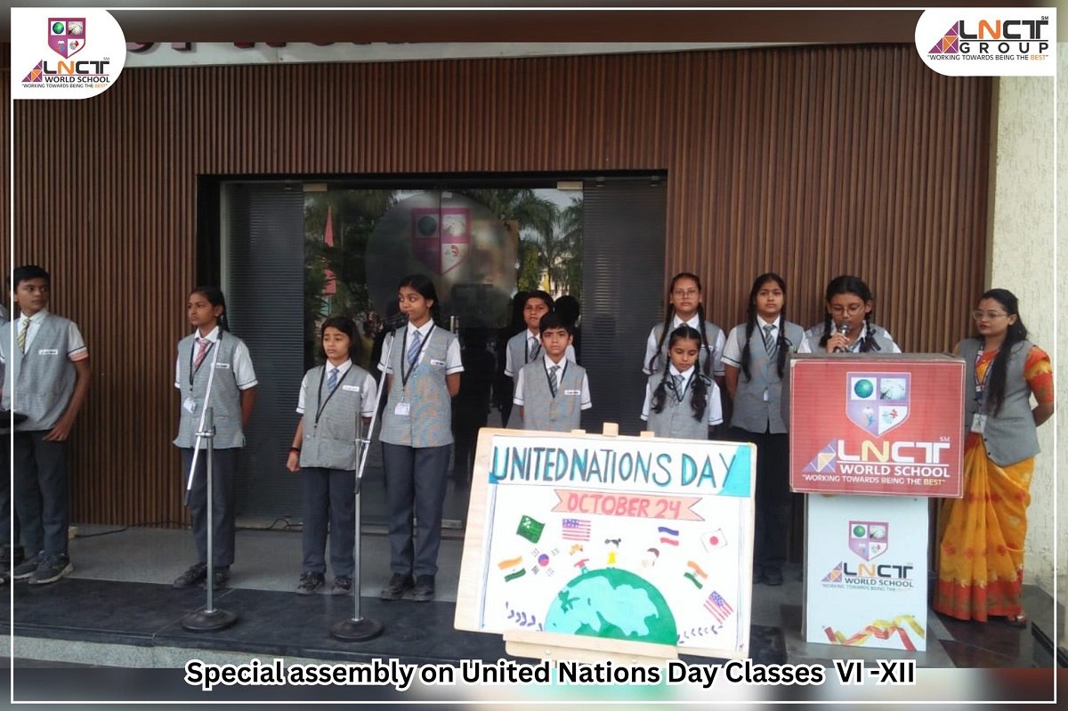 Special assembly on United Nations Day Classes VI -XII
